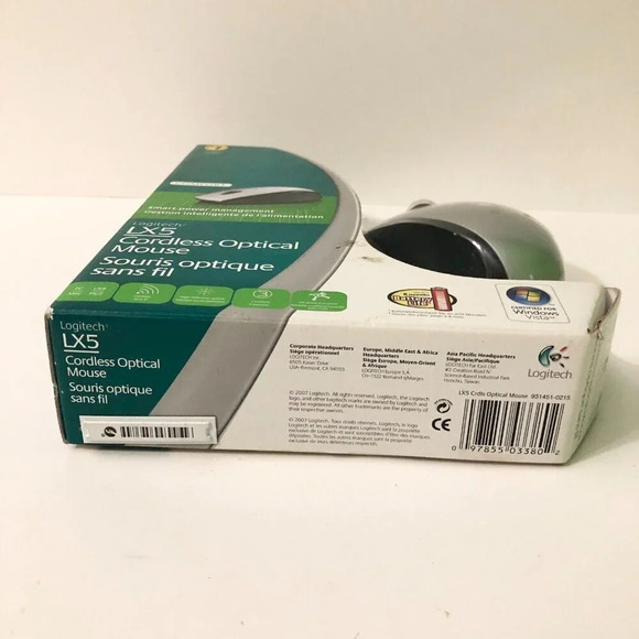 Logitech LX5 Cordless Button Scroll Optical Mouse - Picture 5 of 16